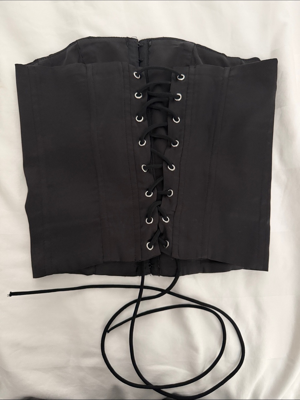Edikted  Corset Top with Lace-Up Back